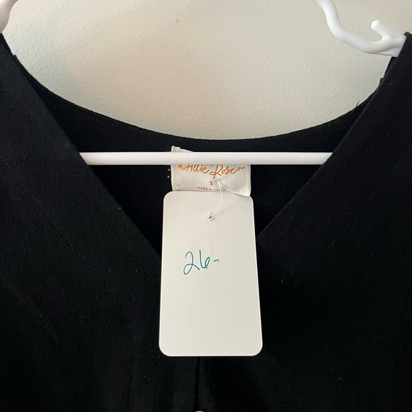 Black Ruffled Top - Picture 3 of 3